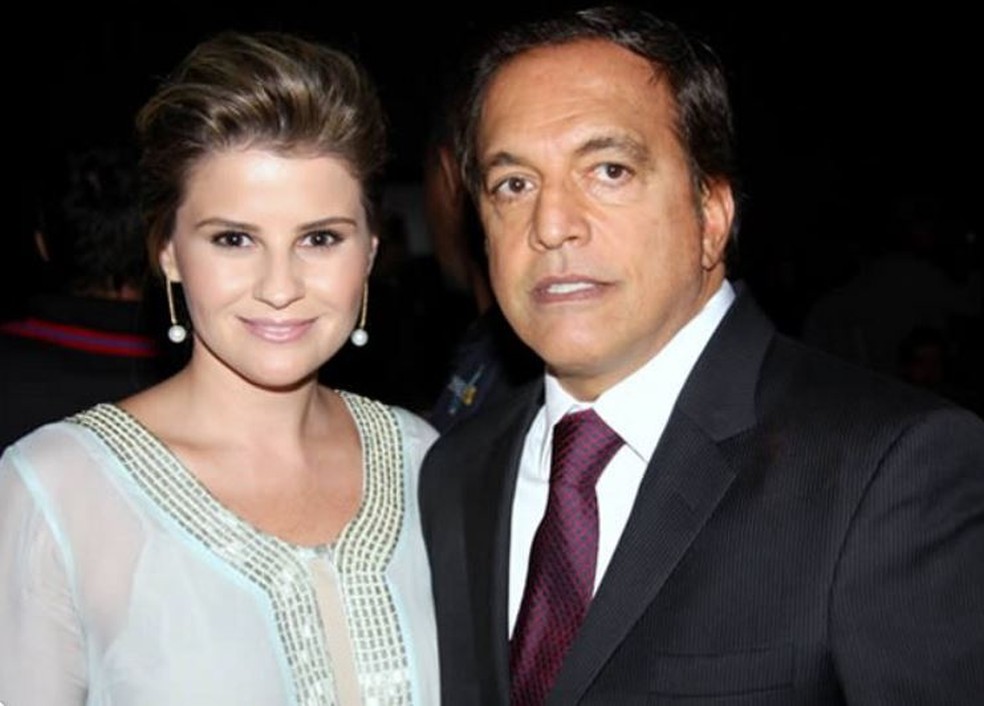 Helena e Claudio se casaram em 2014 — Foto: reprodução