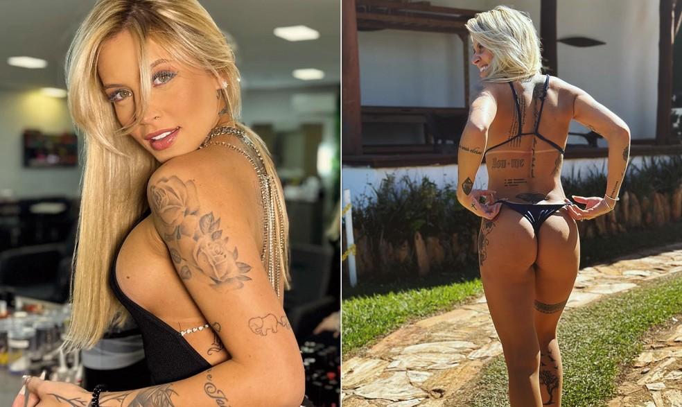 Cassia Louren&ccedil;o fez 20 tatuagens em um s&oacute; m&ecirc;s &mdash; Foto: Reprodu&ccedil;&atilde;o/Instagram