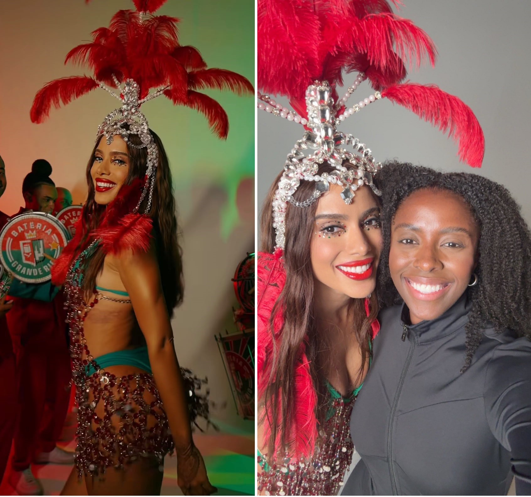 Rainha da Grande Rio, Anitta teve aula de samba com musa do Salgueiro: 'Só lapidei o talento dela'