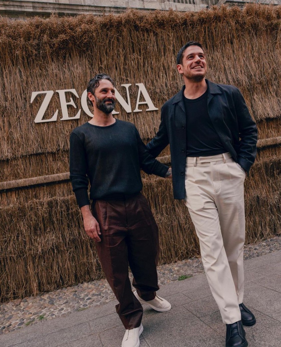 Marcos Pigossi com o namorado, o cineasta Marco Calvani &mdash; Foto: Reprodu&ccedil;&atilde;o/Instagram