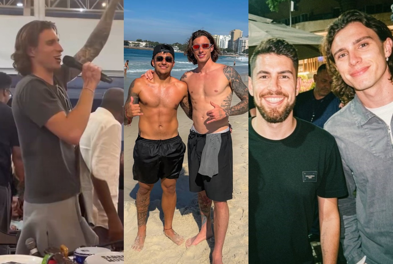 Vivendo o melhor do Rio, italiano Calafiori é aclamado pela torcida do Flamengo, que pede contratação