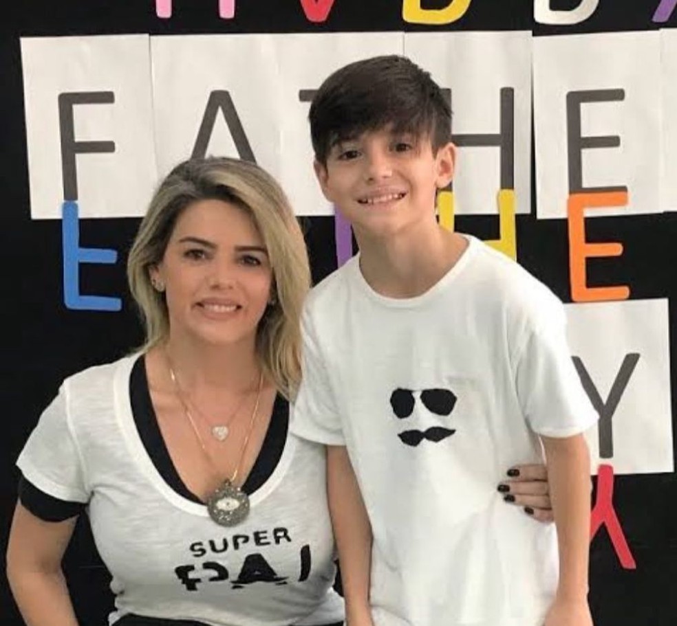 Záion é filho de Fábio Jr. com Mari Alexandre — Foto: Instagram