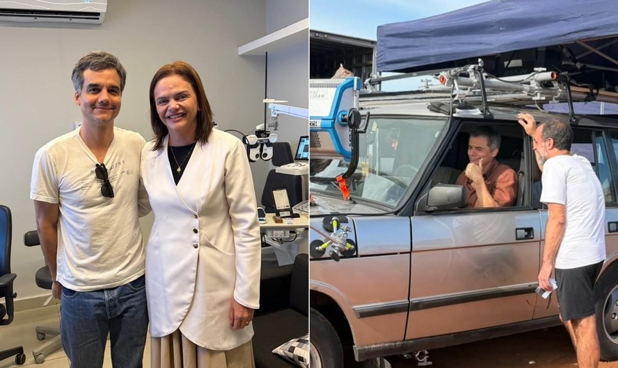 Wagner Moura grava novo filme no Brasil e é tietado até em oftalmologista