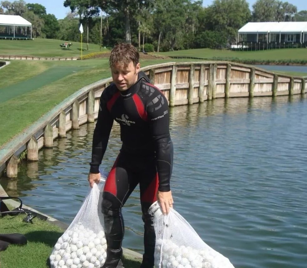 Jim Best, caçador de bolinhas de golfe profissional — Foto: Reprodução / Jim Best