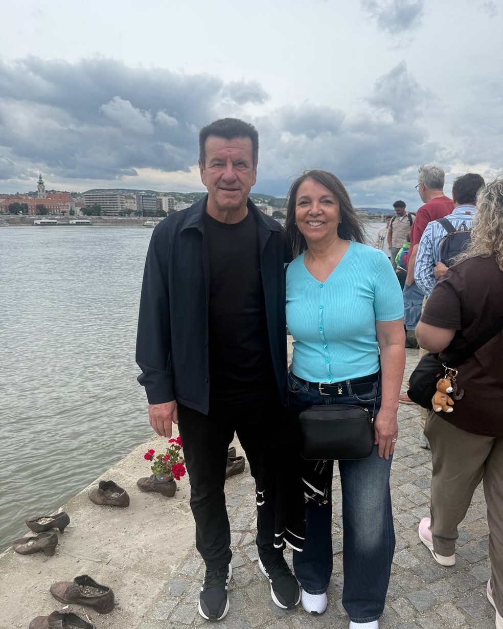 Dunga, campeão da Copa de 94, carrega ao lado de Evanir Verri uma história de décadas de casamento discreta e sólida. — Foto: Instagram/reprodução