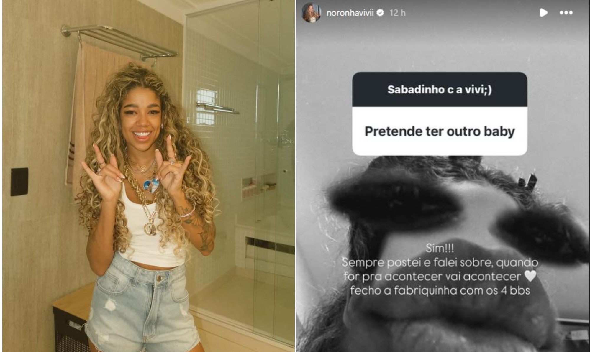 Mãe de 3, Vivi Noronha revela desejo de ter mais filhos: 
