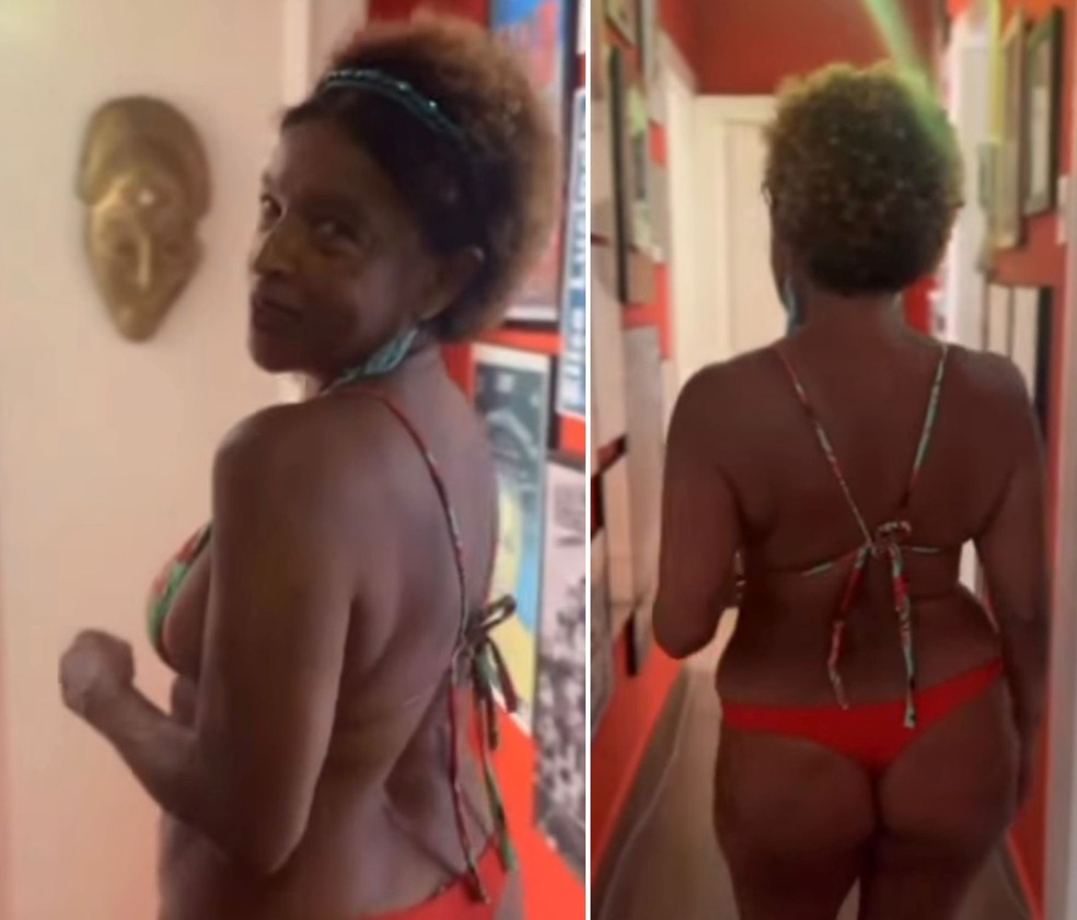Elisa Lucinda posta vídeo de biquíni fio-dental: 'Sem truques, sem filtros' — Foto: Reprodução/Instagram