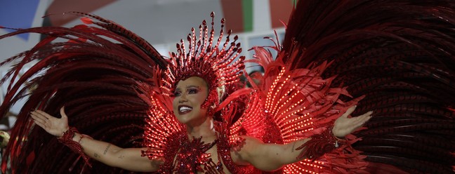Virgínia Fonseca, rainha de bateria da Grande Rio — Foto: Guito Moreto / Agência O Globo