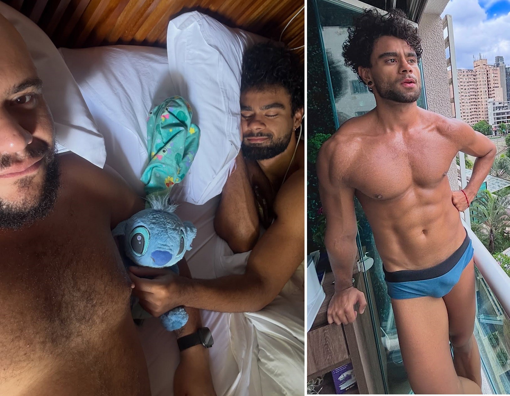 Gominho posa na cama com affair, participante de reality de pegação, e se declara
