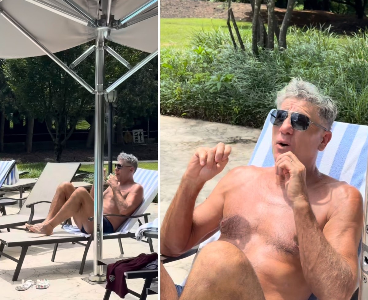 Filha flagra Renato Gaúcho mal-humorado em hotel após derrota do Fluminense; vídeo