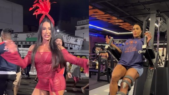 Gracyanne Barbosa Lida com Fortes Dores Pós-Lesão no Joelho e Retorna à União da Ilha