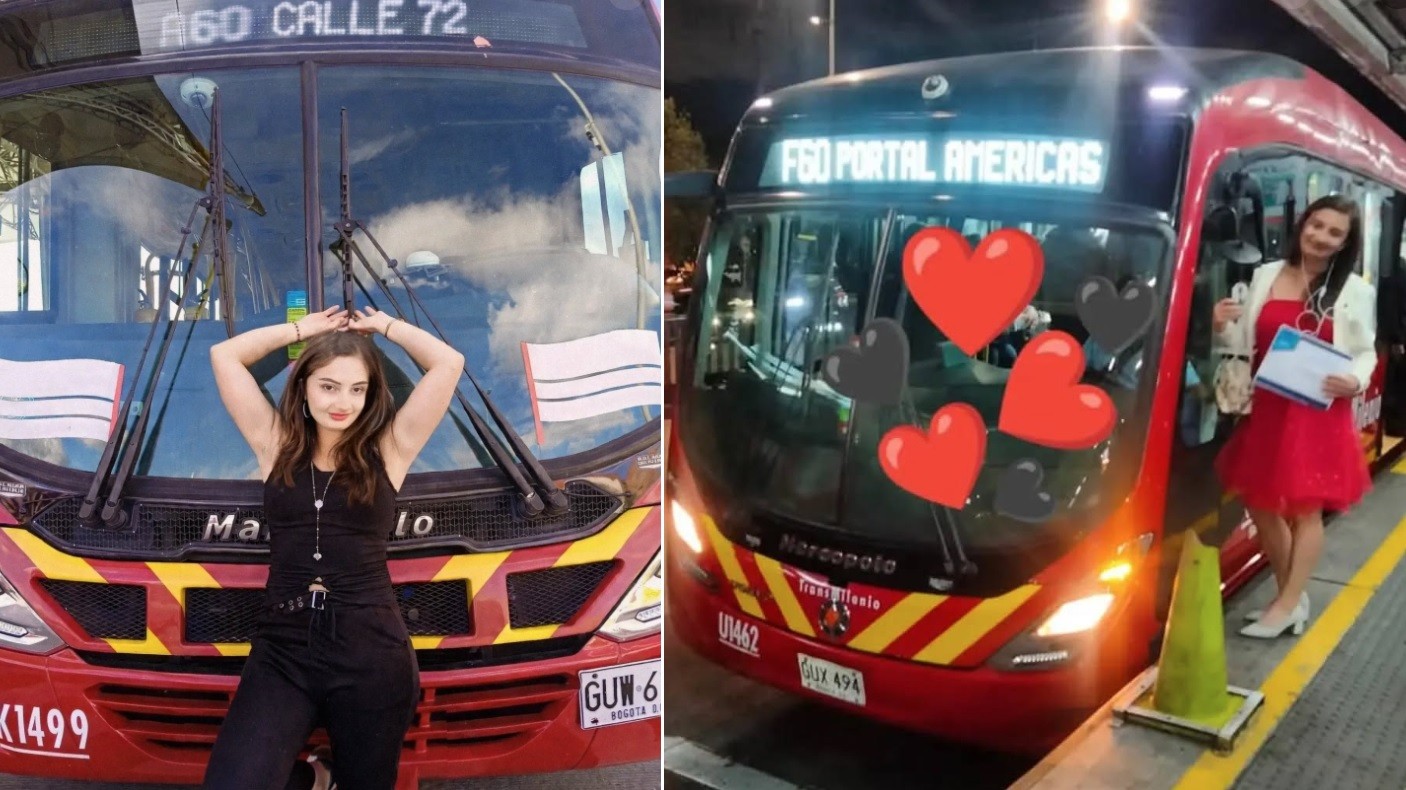 Enfermeira 'se casa' com ônibus e vira faxineira para ficar perto do 'amado'