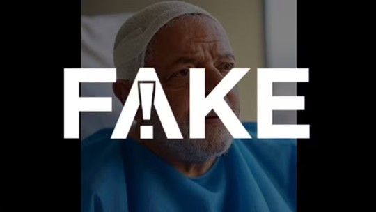 É #FAKE foto que mostra Lula com a cabeça enfaixada É #FAKE foto que mostra Lula com a cabeça enfaixada