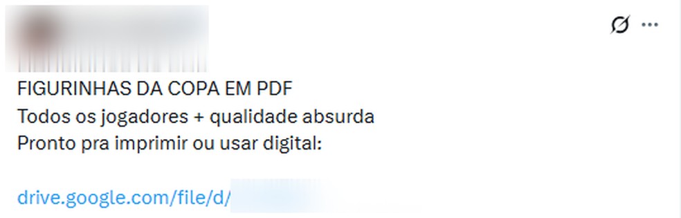 Em uma rede social, usuários compartilham link para pacote — Foto: Reprodução
