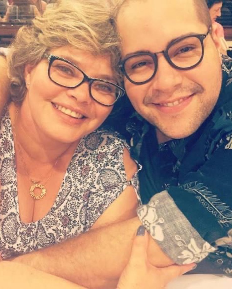 Tiago Abravanel com a mãe, Cintia — Foto: Reprodução/Instagram