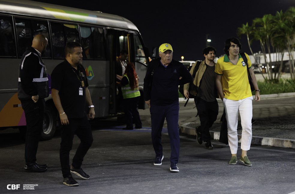 Chegada de Ancelotti no Brasil — Foto: Rafael Ribeiro / CBF