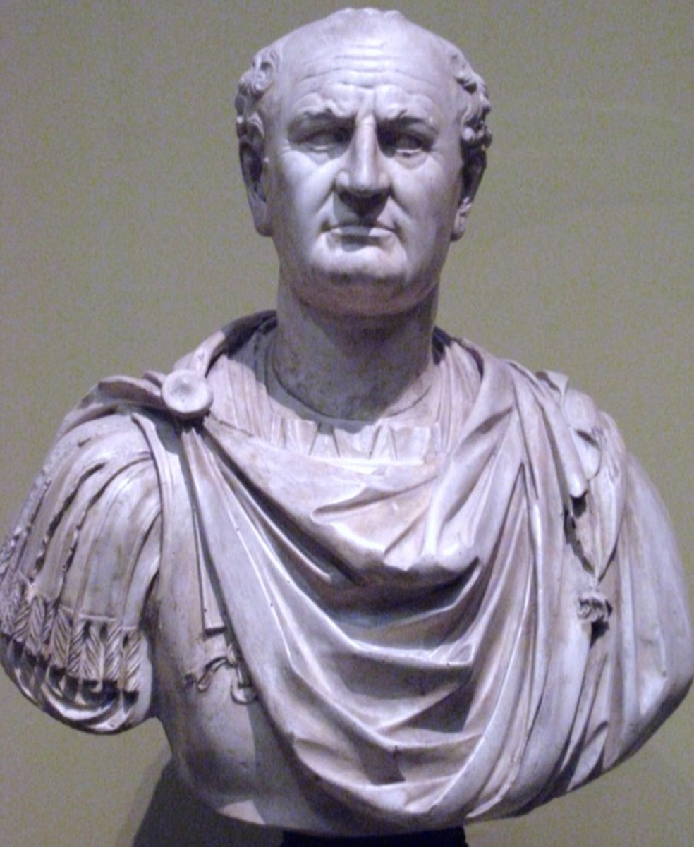 Imperador romano Vespasiano taxou a urina — Foto: Reprodução/Wikipedia