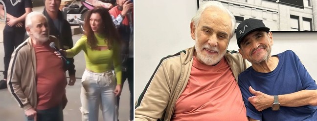 Aos 89 anos, Francisco Cuoco se emociona em volta ao trabalho  — Foto: Instagram