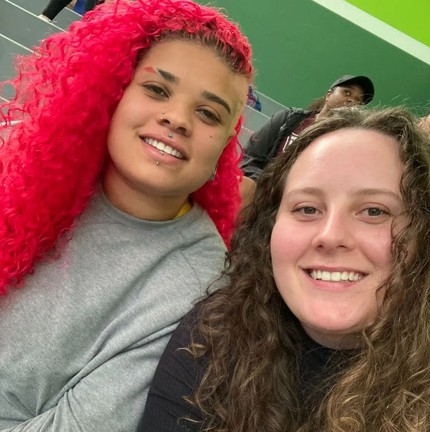 Izabela Silva e Gabriela, sua namorada — Foto: Reprodução/Instagram
