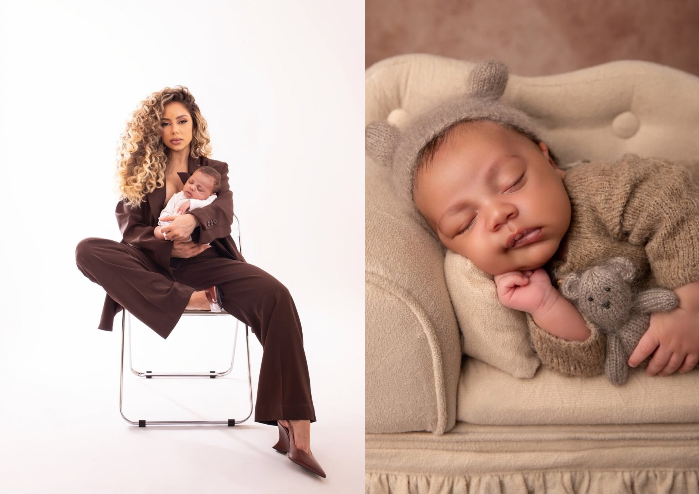 Mãe do filho de Samuel Lino exibe primeiras fotos após um mês do bebê: 