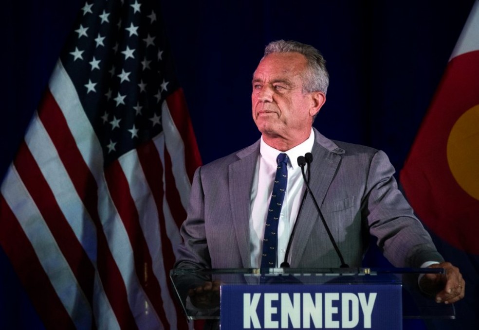 Robert F. Kennedy Jr., ex-candidato independente &agrave; presid&ecirc;ncia dos EUA &mdash; Foto: AFP