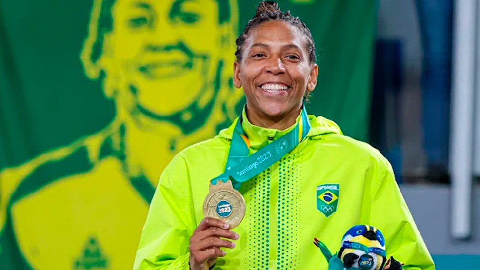 Rafaela Silva é campeã olímpica e mundial — Foto: Wander Roberto/COB