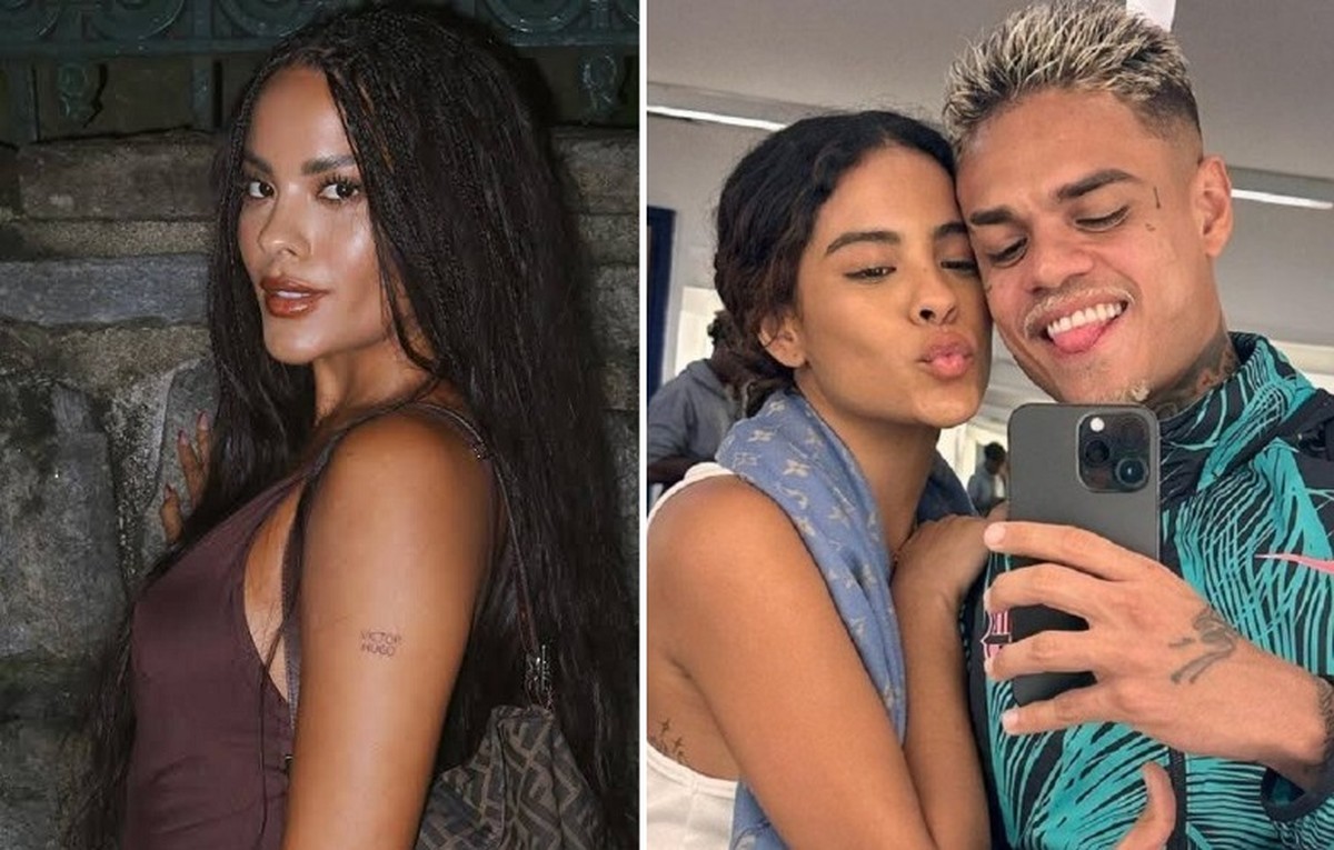Bella Campos fez tatuagem para MC Cabelinho dias antes do término e ...