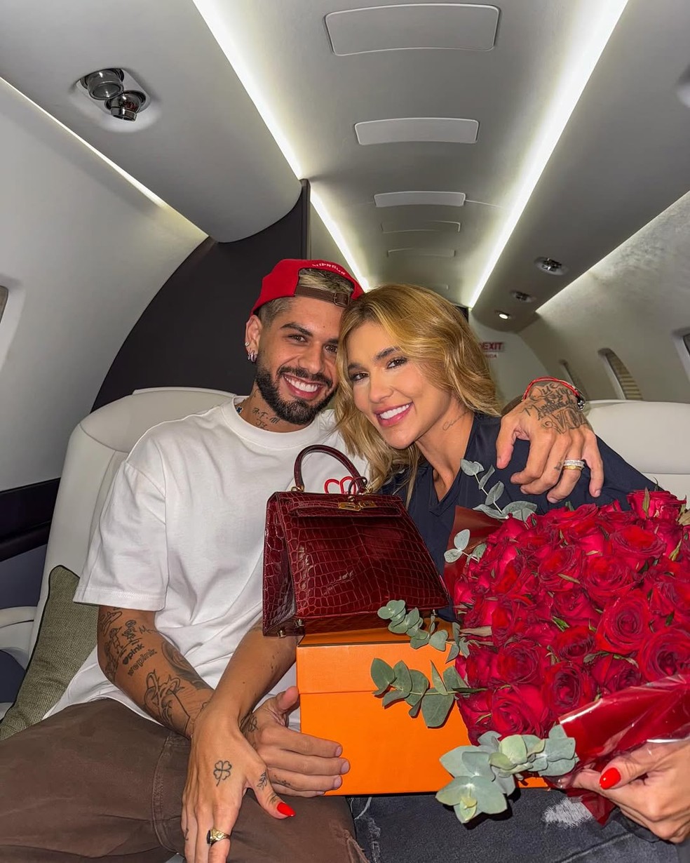 Jatinho de Virginia e Zé Felipe — Foto: Reprodução/Instagram