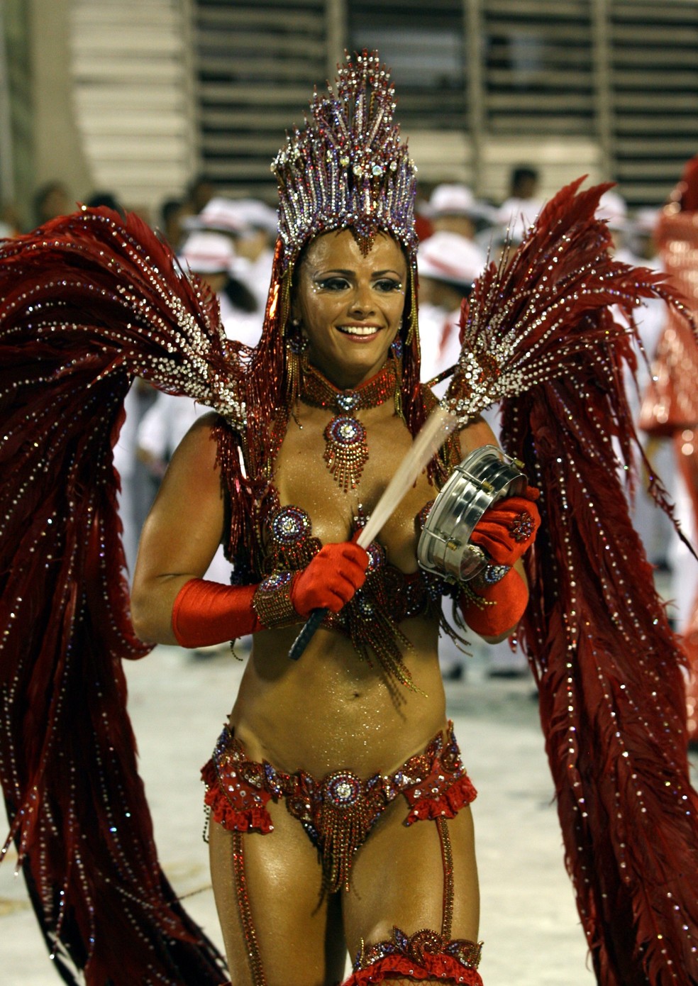 Viviane Araújo em sua estreia no Salgueiro em 2008 — Foto: Fábio Rossi