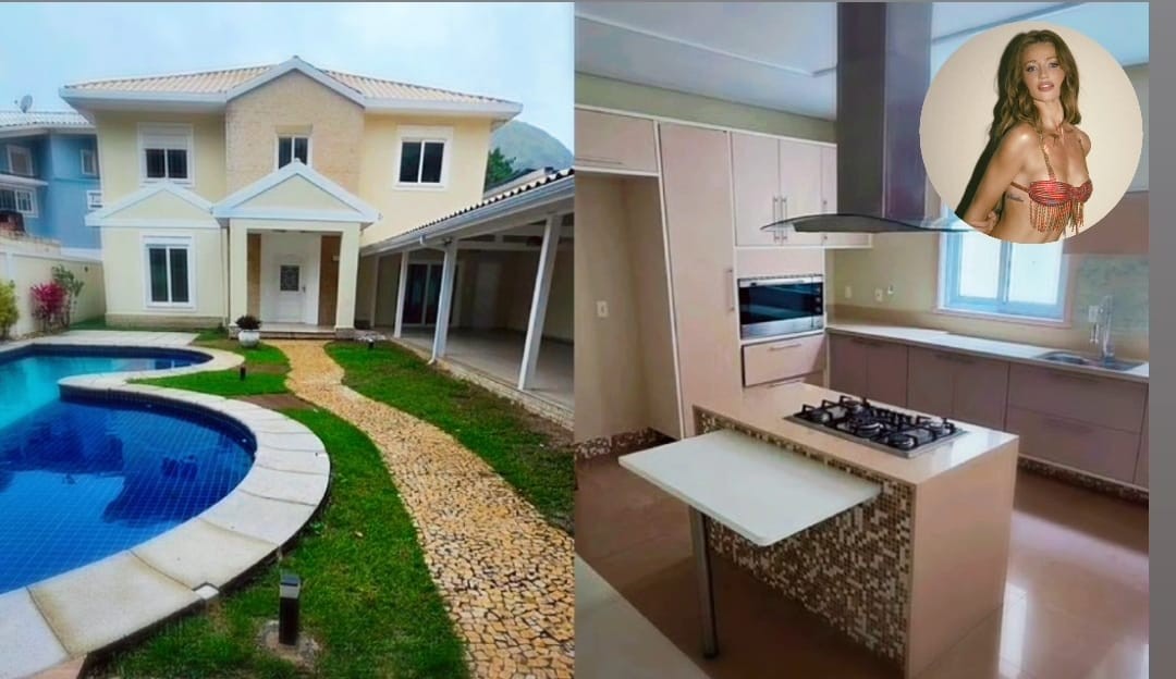Brinquedoteca, quatro suítes, espaço gourmet: veja detalhes da mansão de Cintia Dicker mora com a filha