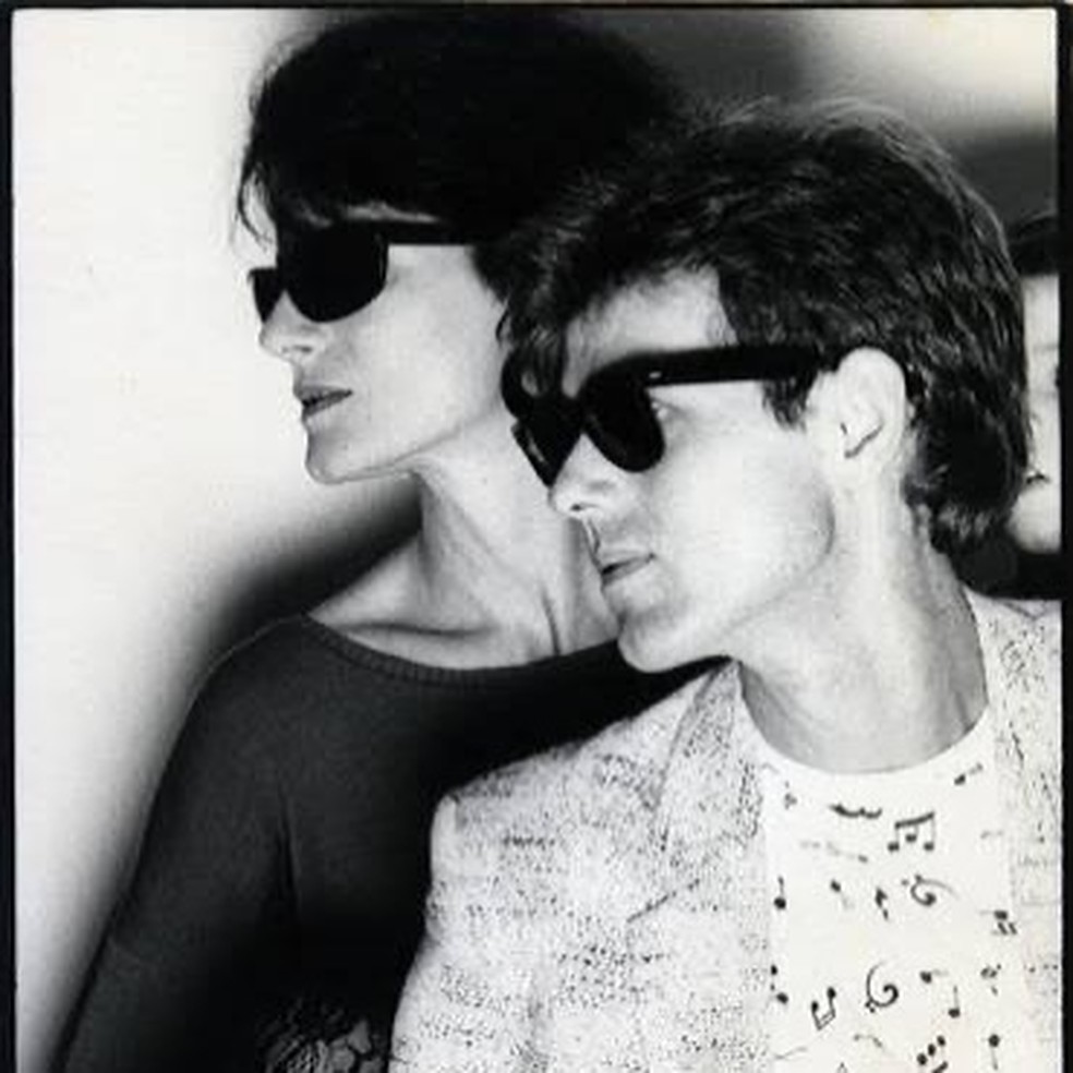 Ritchie e sua esposa Leda, "A mulher invisível" da música de sucesso — Foto: Reprodução de Instagram