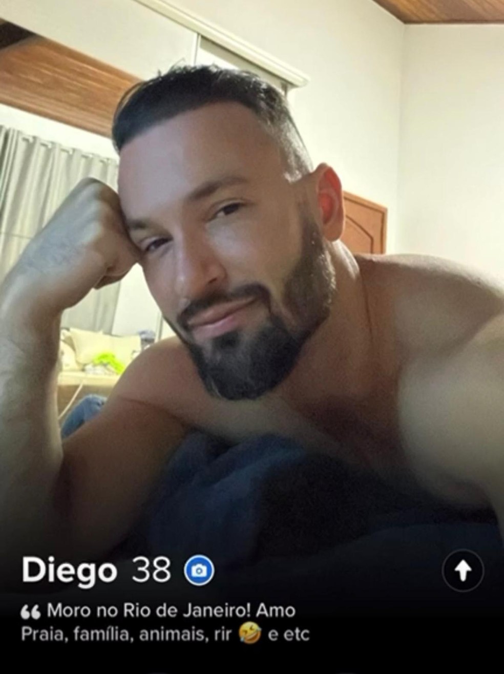 Diego Hypolito está no app de paquera — Foto: Reprodução