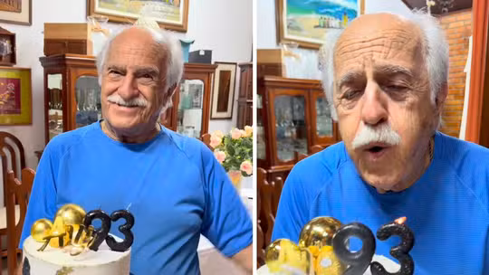 Aos 93 anos, Ary Fontoura exibe vitalidade e 'fome de mundo' em celebração de aniversário