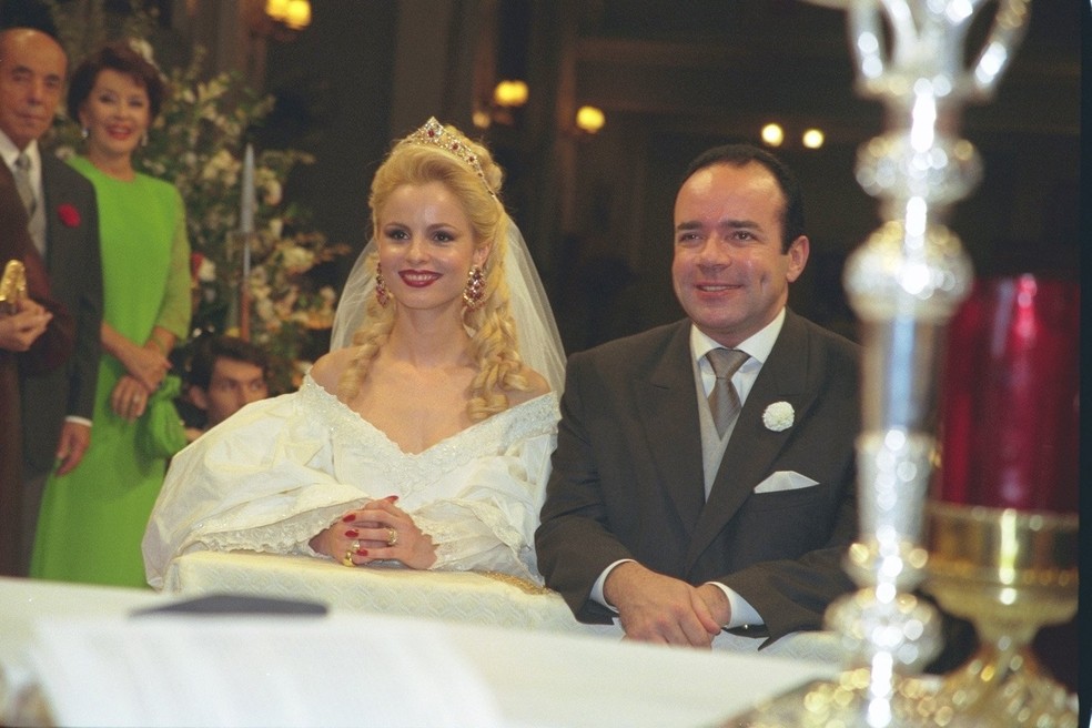Chiquinho Scarpa se casou com Carola em 1998 — Foto: Arquivo - Divulgação