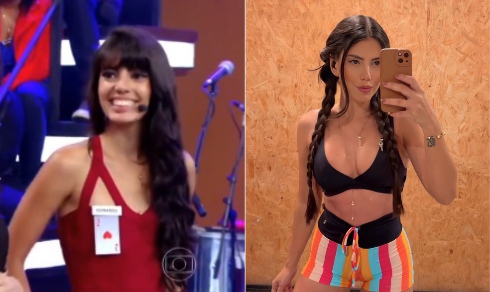 Fernanda, do 'BBB 24', colocou silicone — Foto: Reprodução/Globo|Instagram