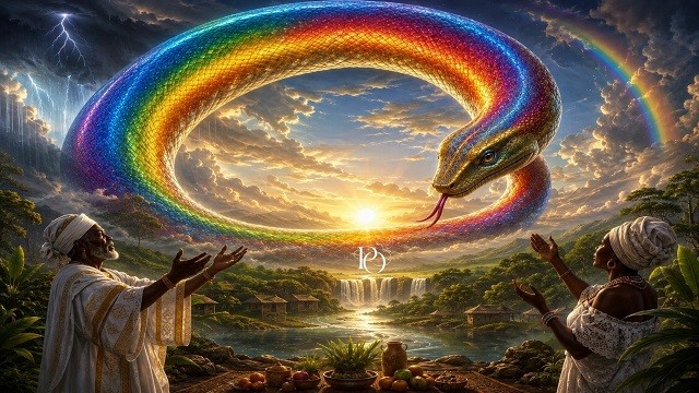 Como Òṣùmàrè (o arco-íris) surgiu como uma serpente colorida no céu - QTU Questões do Universo