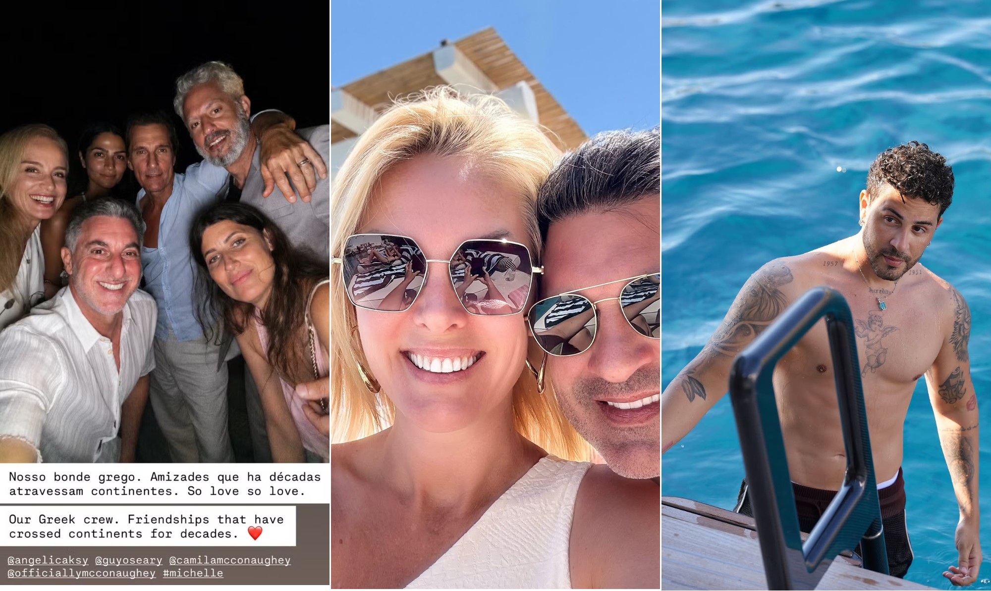 Famosos se reúnem em Mykonos durante o verão europeu