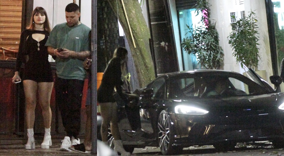 Filipe Ret tem jantar  com namorada e deixa local com carr&atilde;o de R$ 3 milh&otilde;es &mdash; Foto: Fotos EXTRA