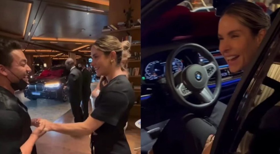 Wesley Safadão deu à mulher, Thyane , uma BMW X7, que custa R$ 1 milhão.  — Foto: Instagram
