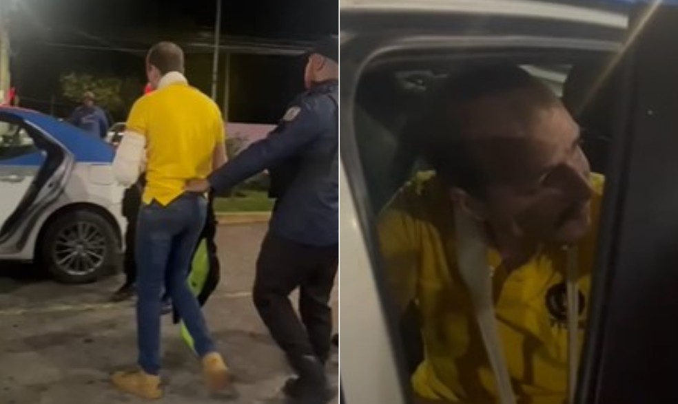 Vitor Gonçalves Mattos Viana foi preso após ser atendido por médicos — Foto: Reprodução
