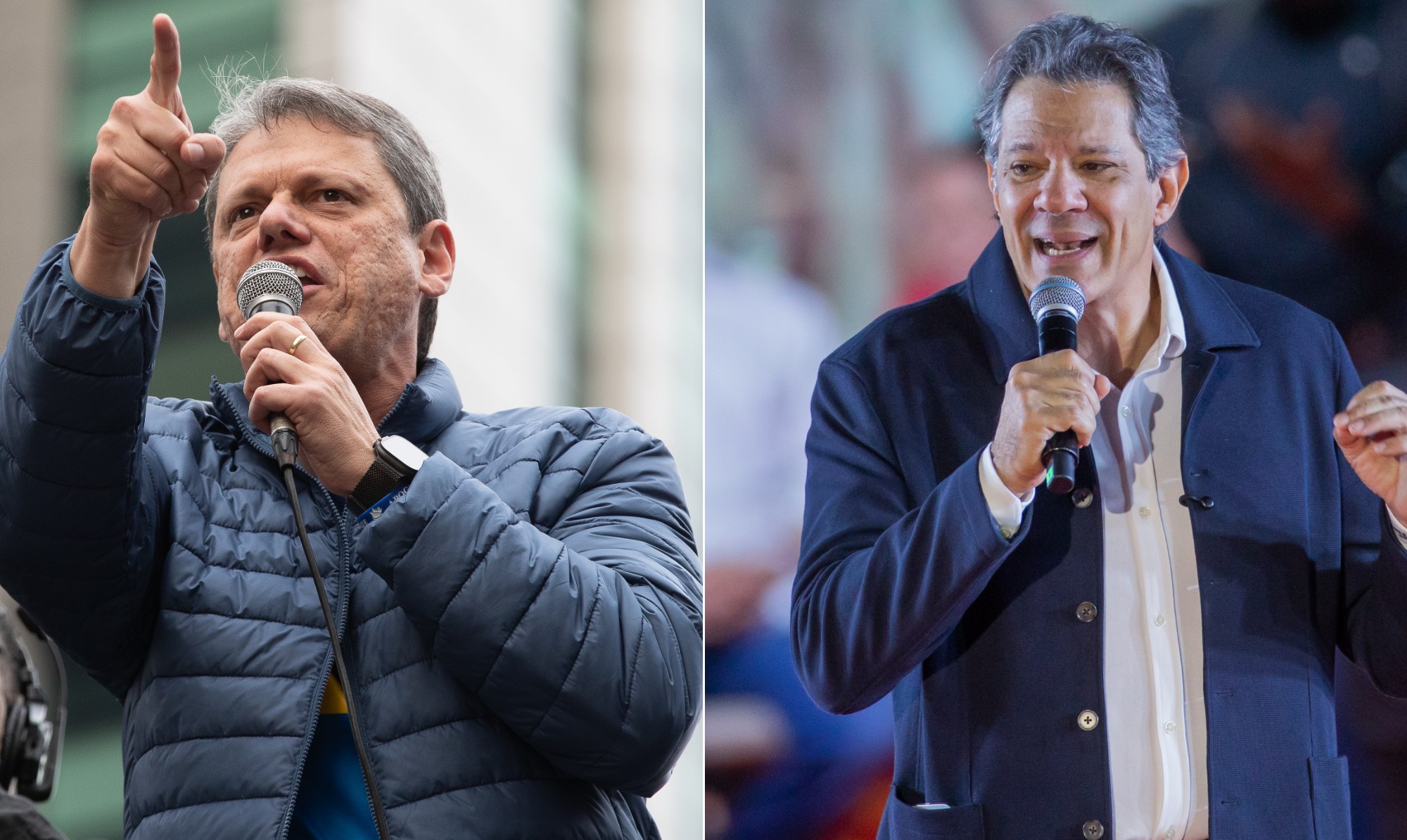 Quaest: Tarcísio abre 20 pontos sobre Haddad, e pesquisa indica vitória em 1º turno em SP