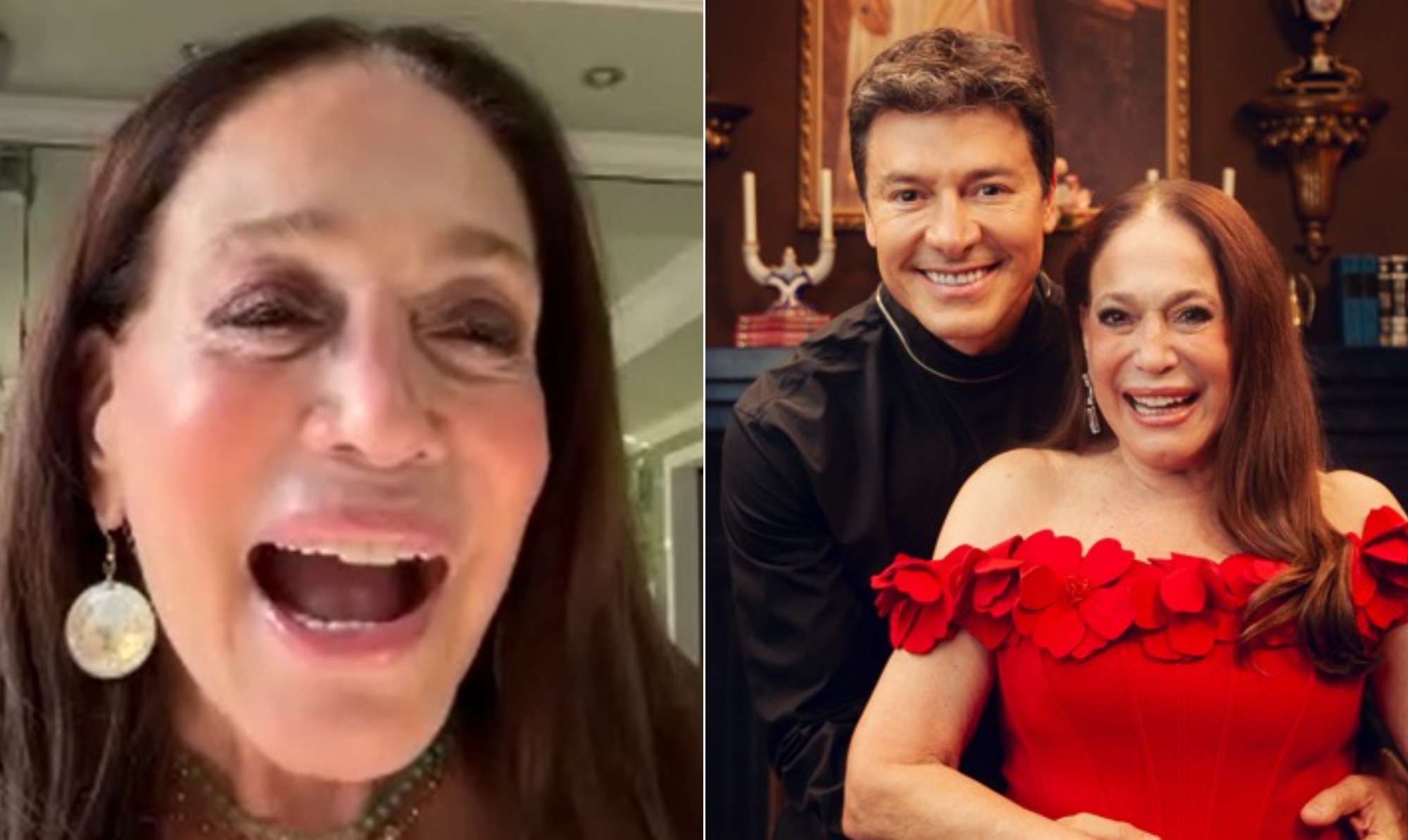 Juntos em reality, Susana Vieira relembra par romântico com Rodrigo Faro em novela há 25 anos: 'Demos uns beijos'