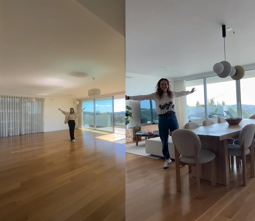 Fernanda Rodrigues mostra apartamento em Portugal — Foto: Reprodução/Instagram