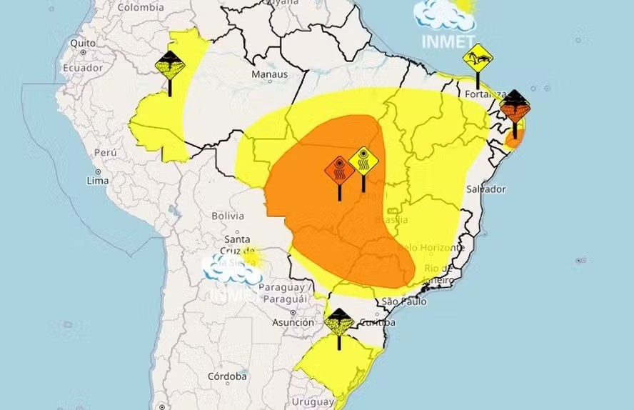 Ciclone extratropical leva temporais ao Sul, enquanto Rio e SP terão calorão e tempo seco; veja previsão para esta quarta