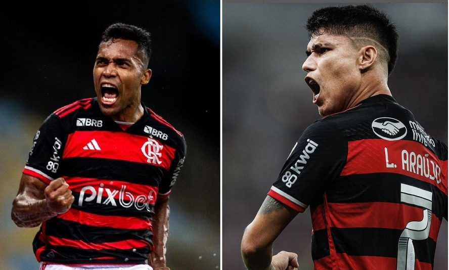 BRIGA DE COMPANHEIROS? Desentendimento entre Luiz Araújo e Alex Sandro no Flamengo gera clima ruim