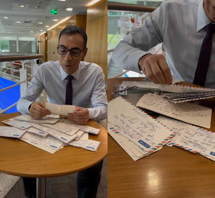 César Tralli relembra da mãe por meio de cartas que escrevia para ela durante o período em que morava fora do país