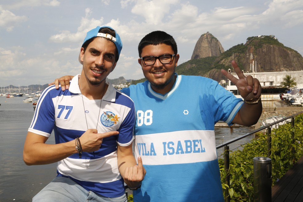 Luiz Guimarães com o amigo, Gabriel David, filho de Anísio, em 2017 — Foto: Fábio Guimarães