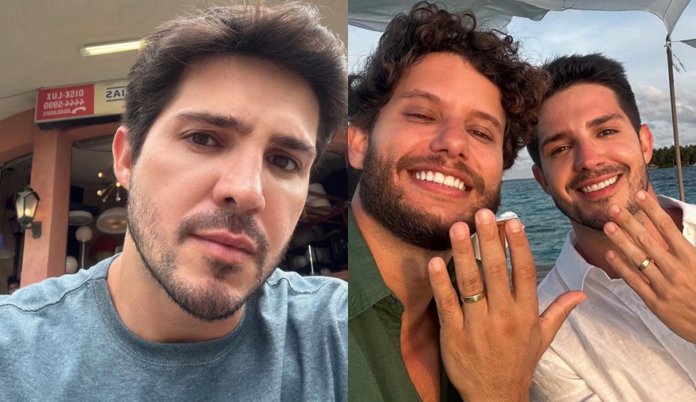 Igor Cosso e Heron Leal ficaram noivos durante uma viagem romântica para as Maldivas — Foto: Reprodução/Instagram