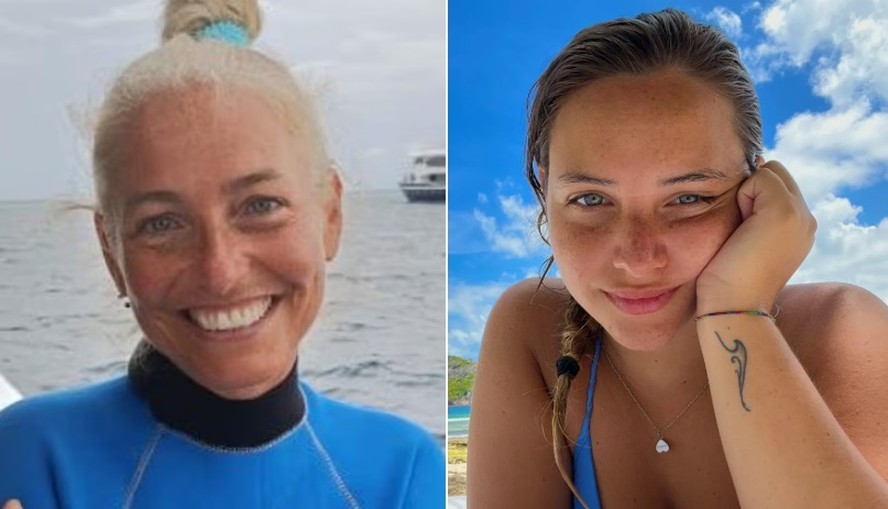 Italianas Monica Montefalcone e Giorgia Sommacal: mãe e filha mortas durante mergulho nas Maldivas
