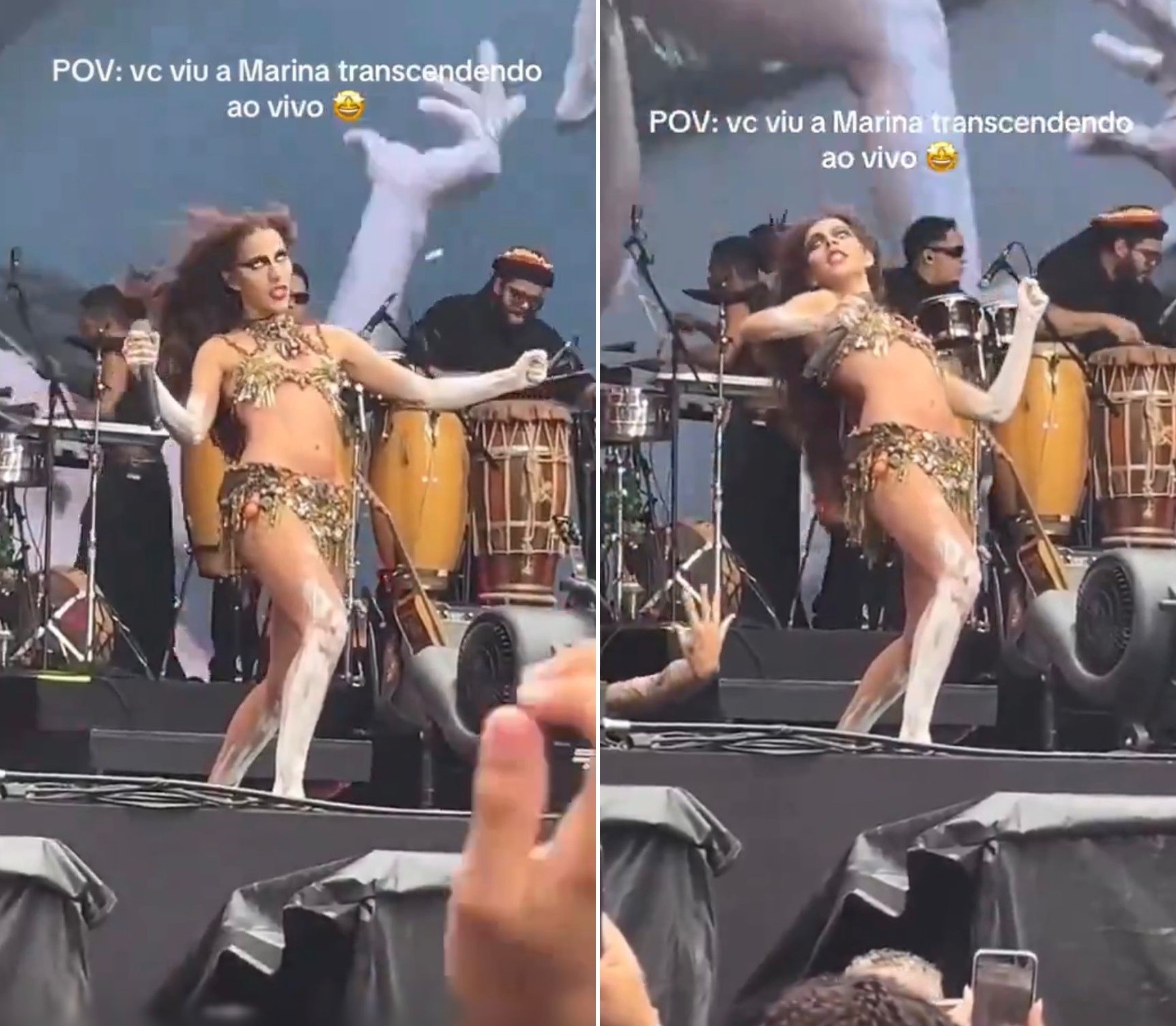 Marina Sena 'transcende' durante show, e momento repercute nas redes; veja!